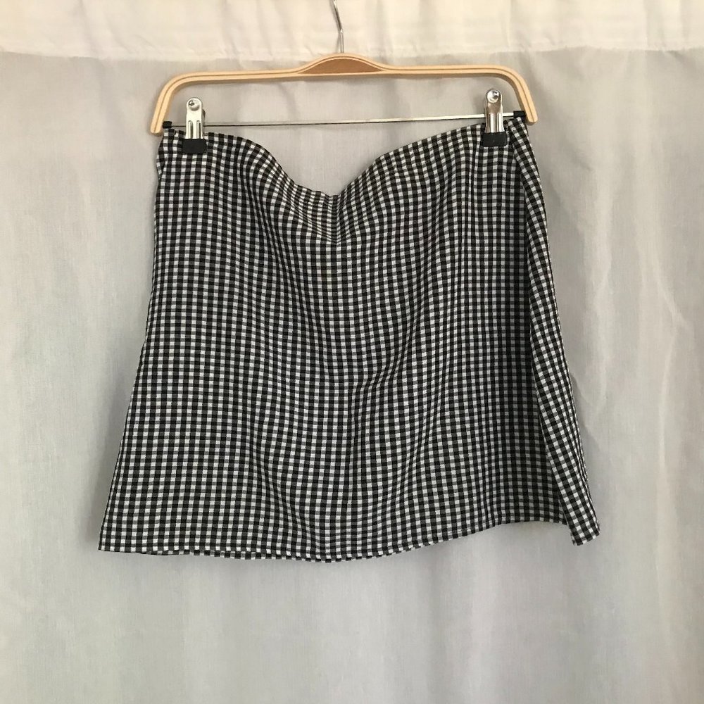 Gingham Mini Skirt